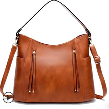 Hobo-Tasche aus Kunstleder | Geräumiges Design | Stilvolle Details – Braun