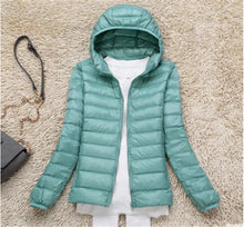 Leichte Vintage Winter Parkajacke Für Damen | Ideal für Winter – Erbsengrün