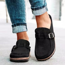 Damen orthopädische Slip On Loafer – Schwarz