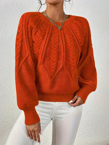 Stilvoller Damen Pullover - Klassisch & Elegant – Rotorange