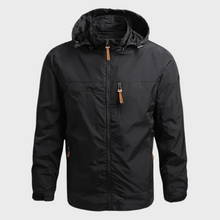 Luca | Wasserdichte Jacke mit hohem Kragen – Schwarz