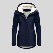 Wasserdichte Winterjacke mit praktischer Kapuze – Marineblau