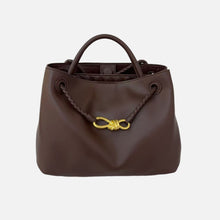 Luxuriöse vegane Leder Tote Bag – Große Handtasche mit Magnetverschluss – Kaffee