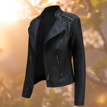 Mandy Noir Lederjacke im Biker-Style – Schwarz