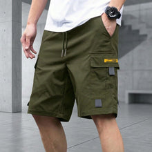 Brooklyn™ Cargo-Shorts mit Verstellbarem Kordelzug und Modernem Look – Dunkelgrün