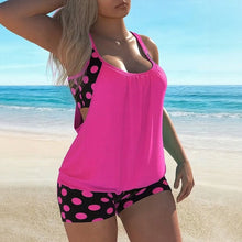 Lurielle™-Tankini-Set mit Lockerem Tanktop und Gemusterten Shorts – Pink