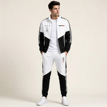Cassian Paris™ Set mit Stehkragenjacke und Jogginghose – Schwarz
