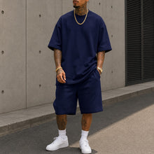 Adrian™ Set mit Cleanem Look und Weiter Passform – Dunkelblau