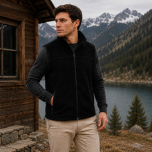 Timber™ Thermoweste mit Fleecefutter und Schützendem Stehkragen – Schwarz