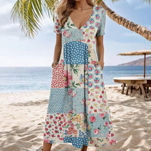 Kleid Zafrina™ Mit Mehrfarbigem Blumenmuster und Seitentaschen – Pink