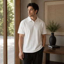 Alden™ Kurzarm-Poloshirt Aus Ultraleichtem Stoff – Weiß