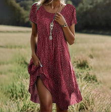 Riley® | Raffiniertes und leichtes kurzes Kleid – Rot