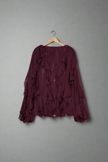 KIANA I PROMANTISCHE BLUSE – Violett