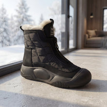 Winterbewegung™ - Stiefel mit Frontreißverschluss und Premium-Thermofutter – Schwarz
