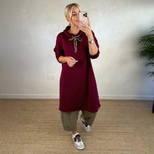 Dalen™ Hoodie im Kleidstil mit Urbanem Design – Bordeauxrot