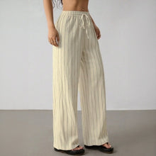Zirelle™ Pants with Elegant Stripes and Smart Comfort – Khaki