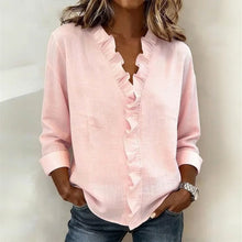 Sorelle™ Bluse mit Vertikalem Rüschendetail und Zeitlosem Stil – Rosa