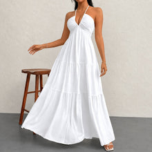 Marielle™ Halterkleid mit Zarter Rückenbindung – Weiß