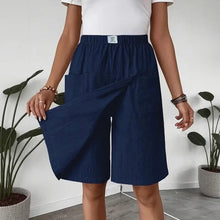 Celenne™ Skort aus Leinen-Baumwolle mit Premium-Komfort – Dunkelblau