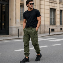 Everest™ Cargohose mit Utility-Taschen und Jogger-Bündchen – Grün