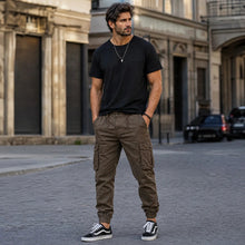 Everest™ Cargohose mit Utility-Taschen und Jogger-Bündchen – Braun