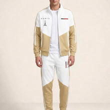 Cassian Paris™ Set mit Stehkragenjacke und Jogginghose – Khaki