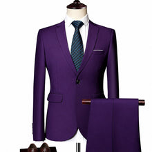 Monaco Royal™ Set mit Premium-Sakko und Slim-Fit-Hose – Lila