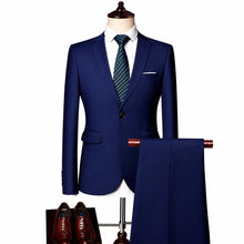 Monaco Royal™ Set mit Premium-Sakko und Slim-Fit-Hose – Dunkelblau