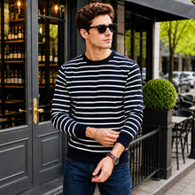 Belmont™ Premium-Strickpullover mit Fleecefutter – Weiß