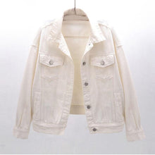 Lässige Jeansjacke | Klassisches Design | Zeitloser Streetstyle – Weiß