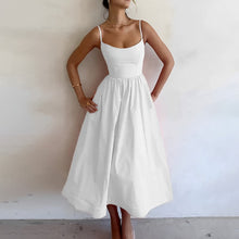 Puffinella™ – Elegantes Damen Kleid Hochzeitsgast – Weiß