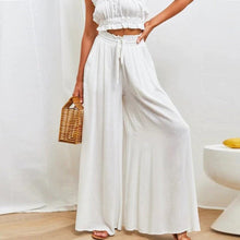 Franziska - Elegante lockere hose – Weiß