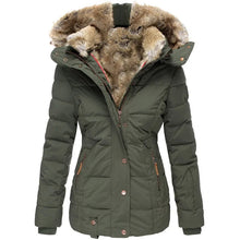 Winterjacke Damen Regular Fit – Grün