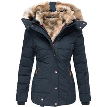 Winterjacke Damen Regular Fit – Marineblau