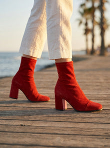 Honia – Elegante Stiefeletten – Rot