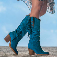 Elionora - Wild West Stiefel – Türkis