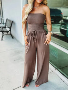 Jumpsuit für Damen – Dunkelbraun
