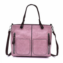 Luxuriöse Vintage Leder Umhängetasche für stilbewusste Frauen – Rosa