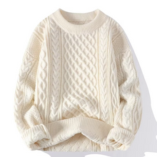 Emma | Damen Frühjahrs Strukturierter Rundhals-Pullover – Weiß