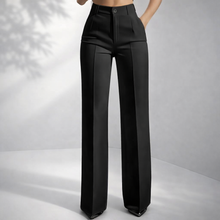Damen klassische High Waist Hose – Schwarz