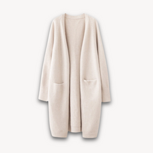 Sabine | Damen Offener Langcardigan Stil – Beige