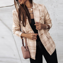 Bella | Eleganter Blazer mit taillierter Passform und Verschluss – Khaki