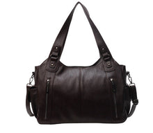 Elegante Leder-Tragetasche für Frauen – Braun