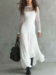 Orrila - Softtouch-Maxikleid – Weiß
