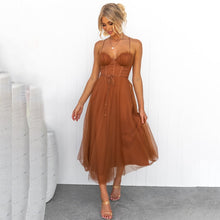Anita - Stilvolles Midikleid – Braun
