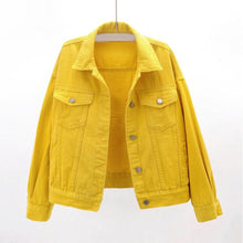 Lässige Jeansjacke | Klassisches Design | Zeitloser Streetstyle – Gelb