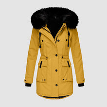 Karolina - Winterjacke Damen Wasserdicht – Gelb