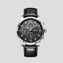 Zeitmesser Im Chronographen-Stil - Leonidas – Silber/Schwarz