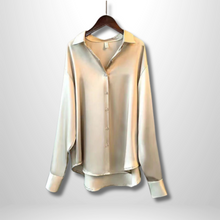 Satinbluse | Lockere Passform | Elegant & Zeitlos – Champagner