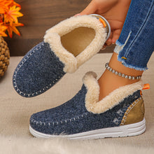 Aleeza - Lässige Haus Schuhe Mit Fleece Futter – Blau